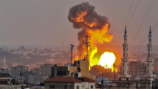 واکنش حماس به بمباران نوار غزه توسط جنگنده‌های صهیونیستی 