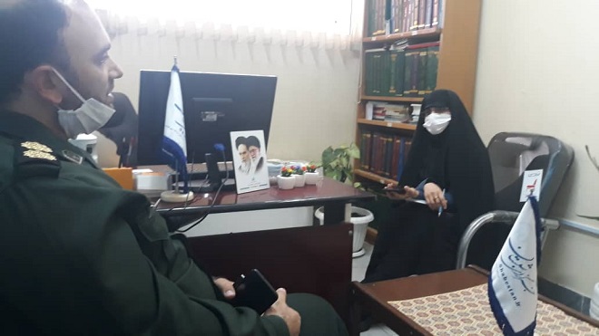 معاون روابط عمومی و تبلیغات سپاه کربلا مازندران از خبرگزاری شبستان بازدید کرد   