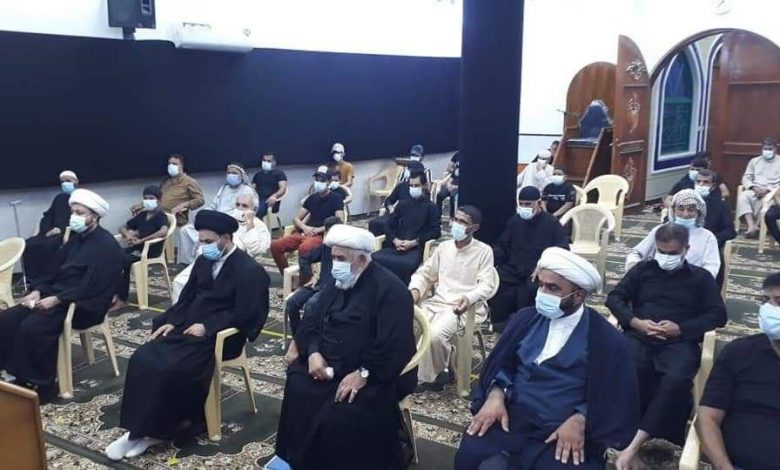 مراسم سوگواری امام حسین(ع) در مسجد «الزهراء» بغداد