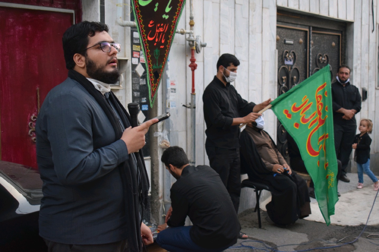 راه اندازی حسینیه سیار به همت کانون شهدای گمنام لنگرود