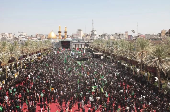 جمع‌ آوری نذورات مردمی در دفتر موكب «احمد بن موسی (ع)» برای احداث زائر سرا در كربلا