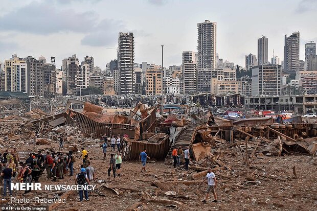 خسارت‌های مادی معنوی در لبنان بعد از انفجار بیروت 