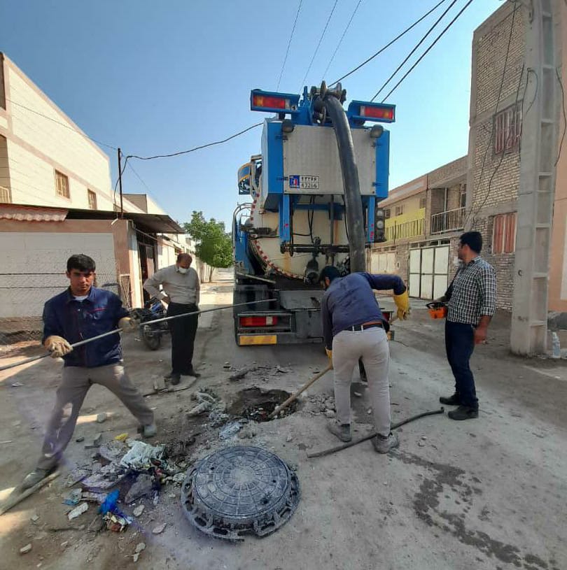 استفاده از جنتکس منطقه آزاد اروند برای تخلیه آب های روان ناشی از بارندگی در آبادان