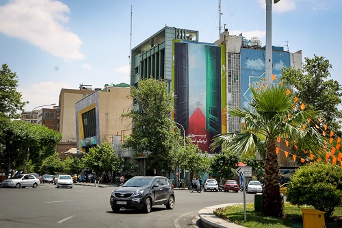 دیوارنگاره جدید میدان فلسطین رونمایی شد