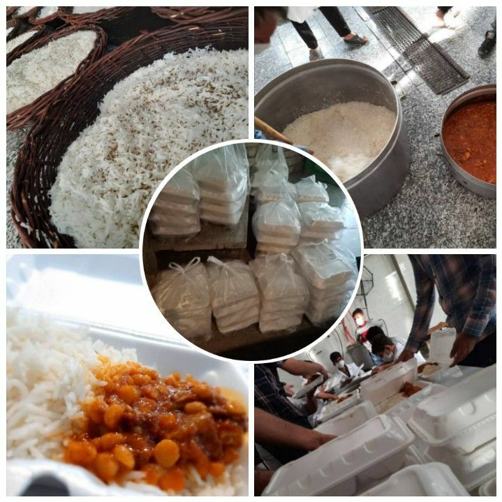 طبخ و توزیع بیش از ۳ هزار پُرس غذای گرم برای مردم زلزله زده در سنخواست