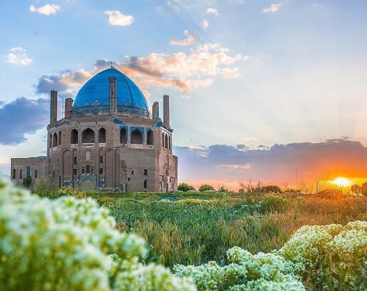 بازدید مجازی و زنده از گنبد سلطانیه در  نوروز 