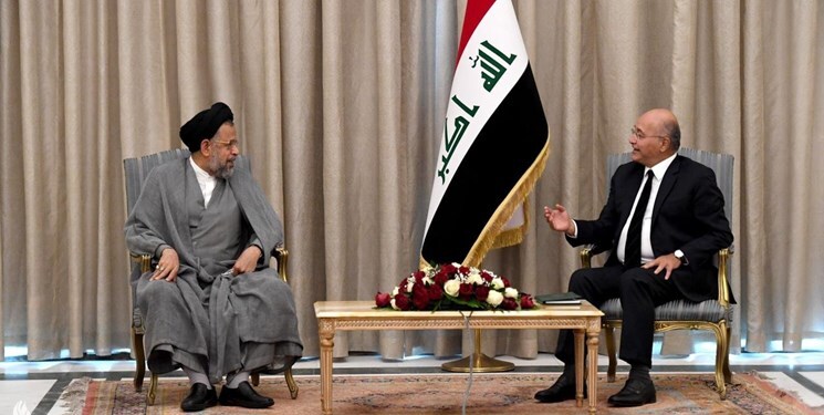  وزیر اطلاعات جمهوری اسلامی ایران با رئیس‌جمهور عراق دیدار کرد 