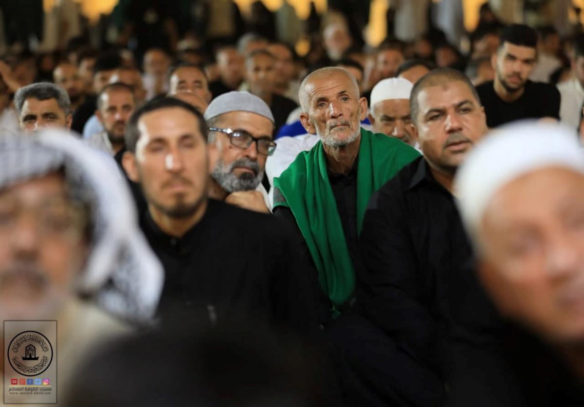 برگزاری مراسم سوگواری سالروز شهادت حضرت امام محمد باقر(ع) در مسجد کوفه+عکس
