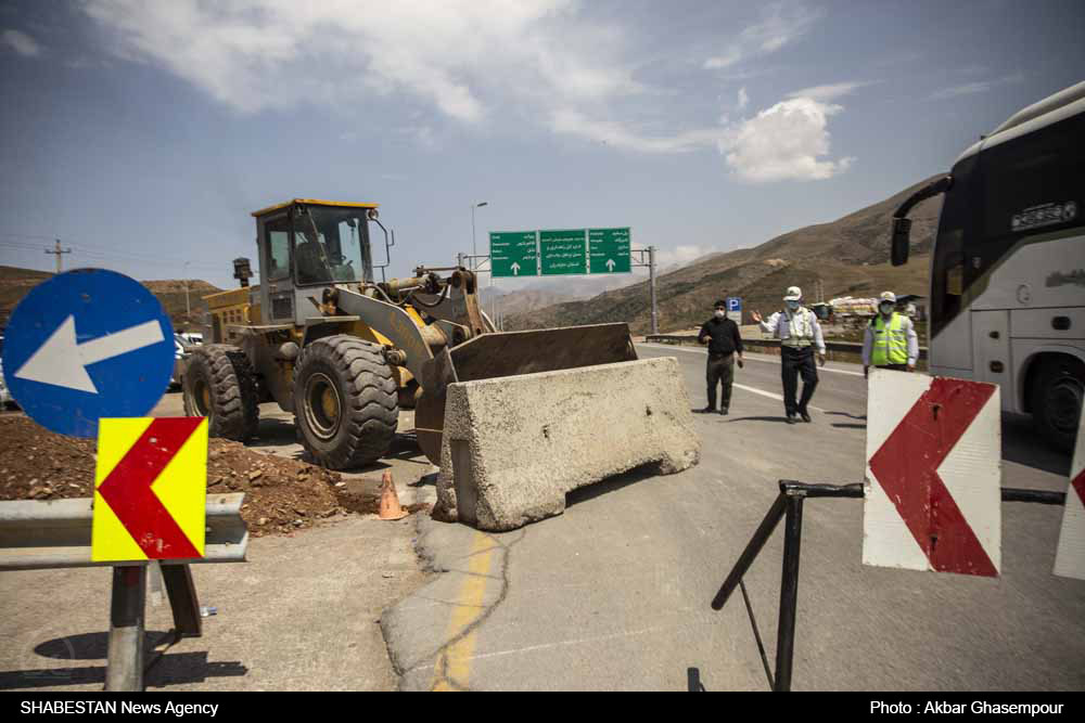 رفع نقاط حادثه خیز با مسدود کردن بریدگی های غیرمجاز در جهرم