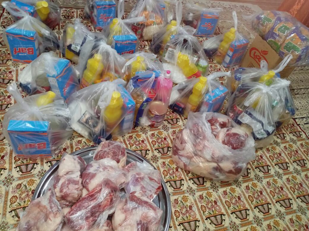 توزیع ۲۵ بسته موادغذایی به همت کانون شهدای روستای گرجی محله بهشهر در بین نیازمندان
