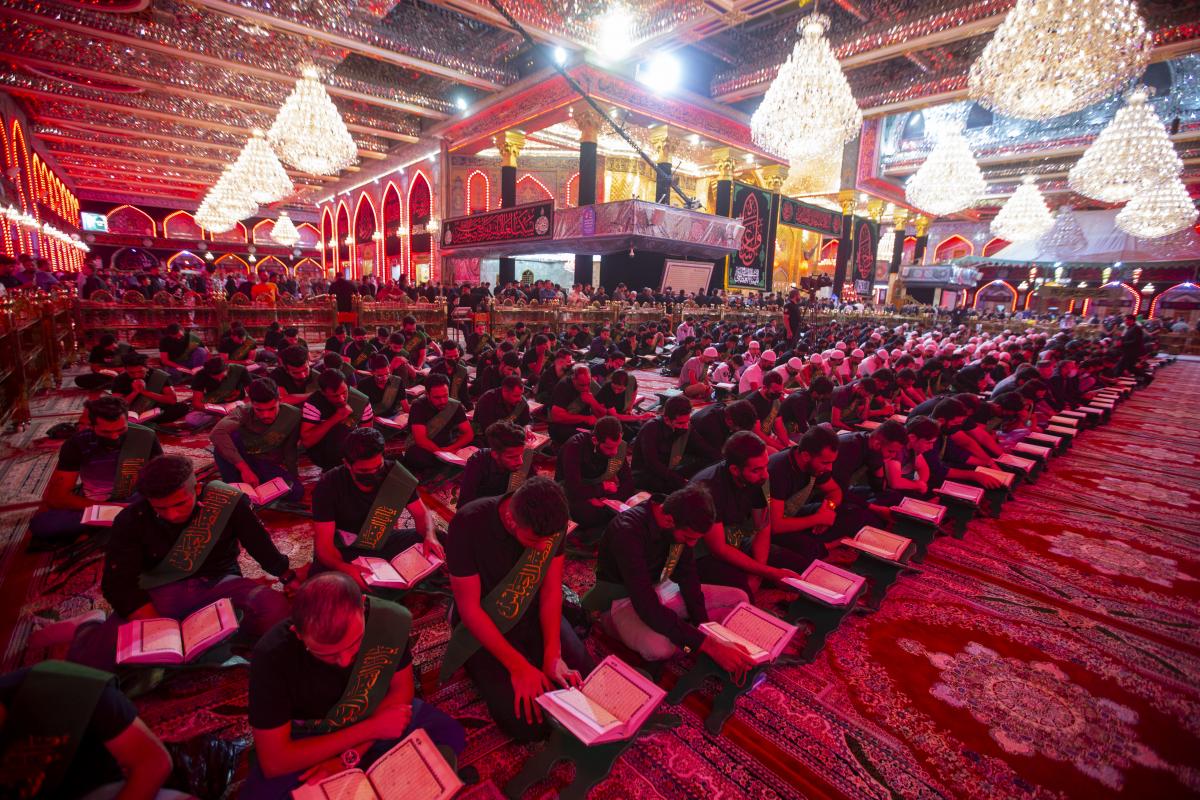 ششمین محفل قرآنی سالانه ویژه دانشجویان و دانش آموزان در صحن حرم حضرت عباس(ع)