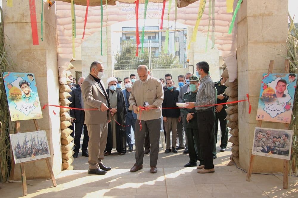 نمایشگاه دستاوردهای دفاع مقدس در دادگستری گلستان برپا شد