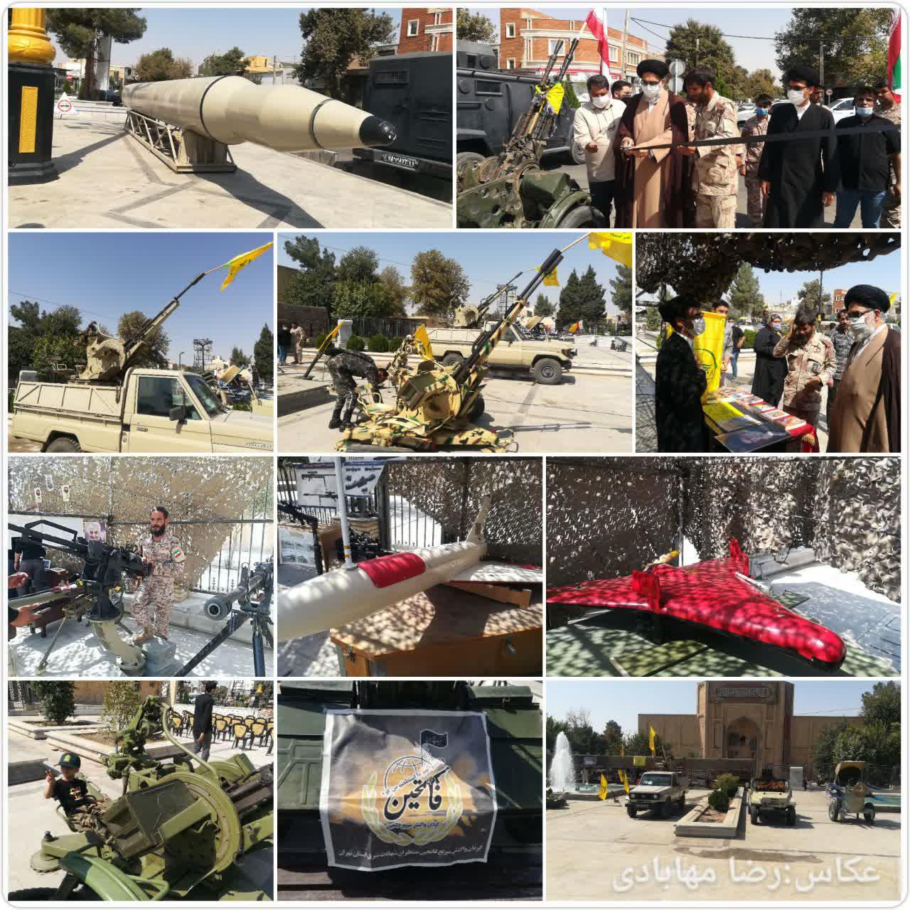افتتاح نمایشگاه ادوات نظامی گردان فاتحین سپاه در ورامین