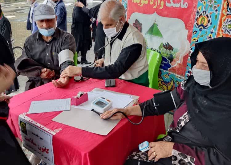 برپایی ایستگاه سلامت ویژه زائران حسینی در قزوین