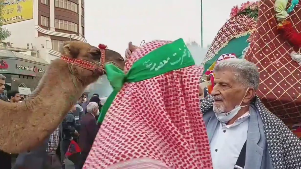 مراسم استقبال نمادین از ورود کاروان حضرت فاطمه معصومه (ع)