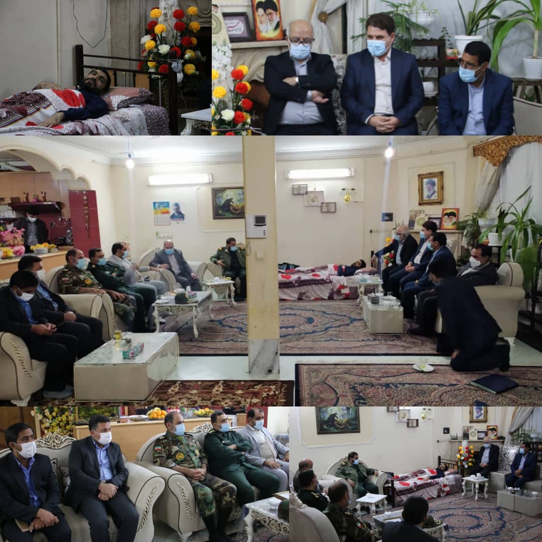 اعضای شورای تامین استان کرمان از قاضی فداکار کرمانی عیادت کردند
