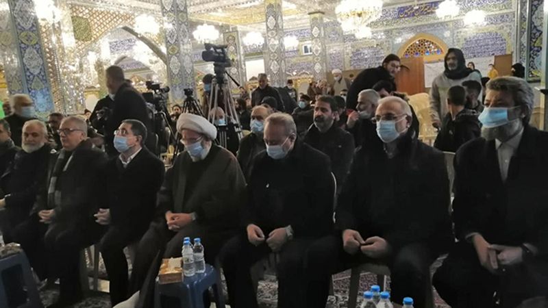 برگزاری دومین مراسم سالگرد شهادت سلیمانی و ابومهدی المهندس در مقام «سیده خوله» در بعبلک