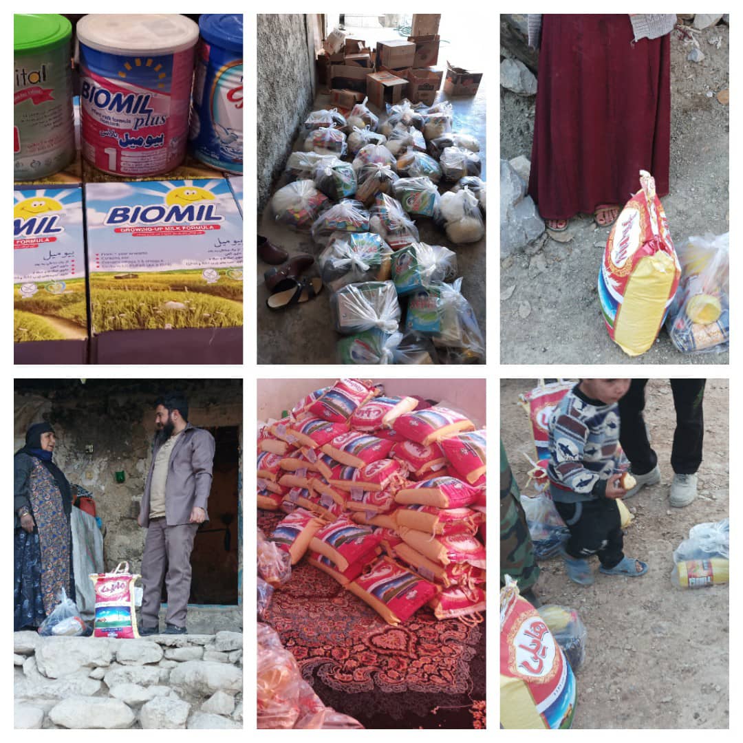 توزیع ۴۰۰ بسته‌ غذایی، بهداشتی و لوازم التحریر بین نیازمندان  لودابی