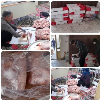 توزیع ۱۵۰ کیلو گوشت در بین نیازمندان تحت پوشش مسجد