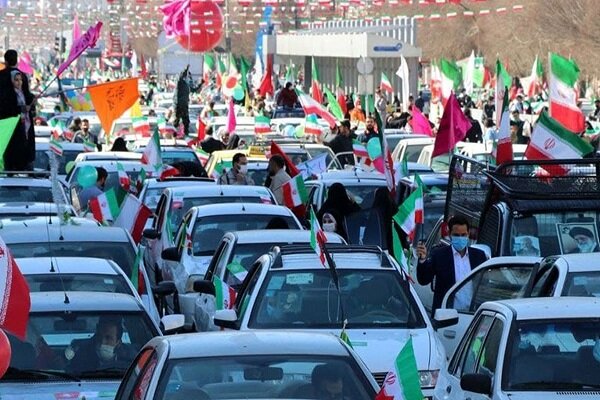 راهپیمایی خودرویی و موتوری ۲۲ بهمن در چهارمحال و بختیاری آغاز شد