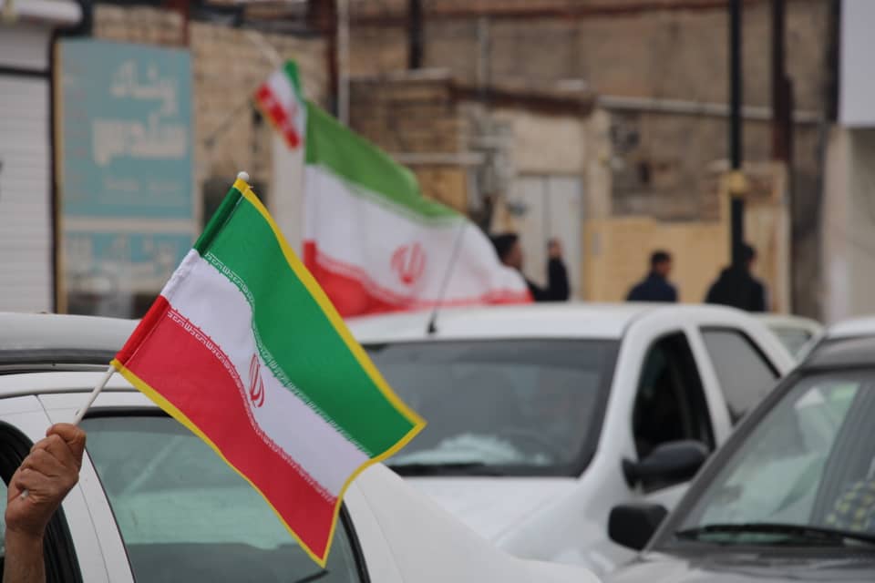 راهپیمایی خودرویی بچه‌های مسجد در زابل به خونخواهی رهبر شهید