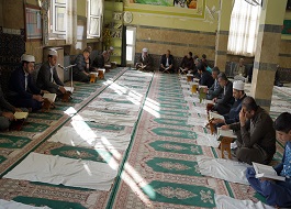 برگزاری  محفل جزء خوانی قرآن کریم با حضوراعضای کانون مساجد در پاوه
