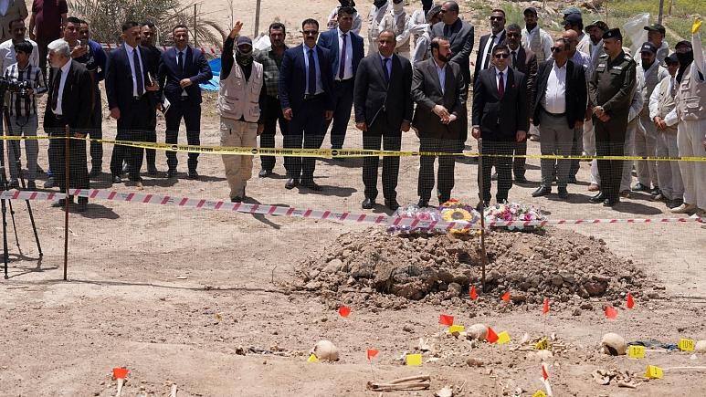  بقایای ۱۵ جسد در گور جمعی متعلق به دوران صدام کشف شد 