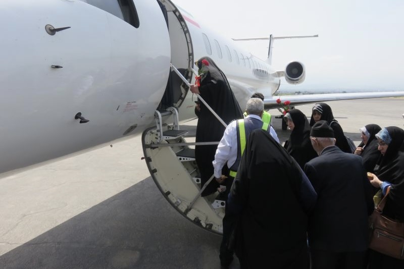اولین گروه زائران عتبات عالیات از فرودگاه بین المللی گرگان اعزام شدند
