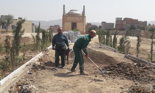 عملیات سامان‌دهی مقبره شهدا در بجنورد آغاز شد