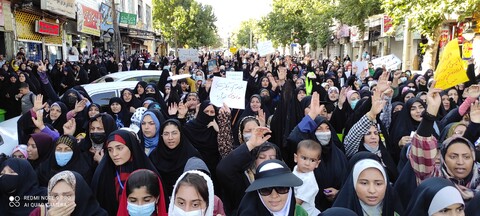 گزارش تصویری از خروش بانوان فاطمی در یاسوج 