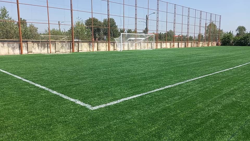 افتتاح زمین چمن مصنوعی مینی فوتبال در روستای شمسر شهرستان کنارک 