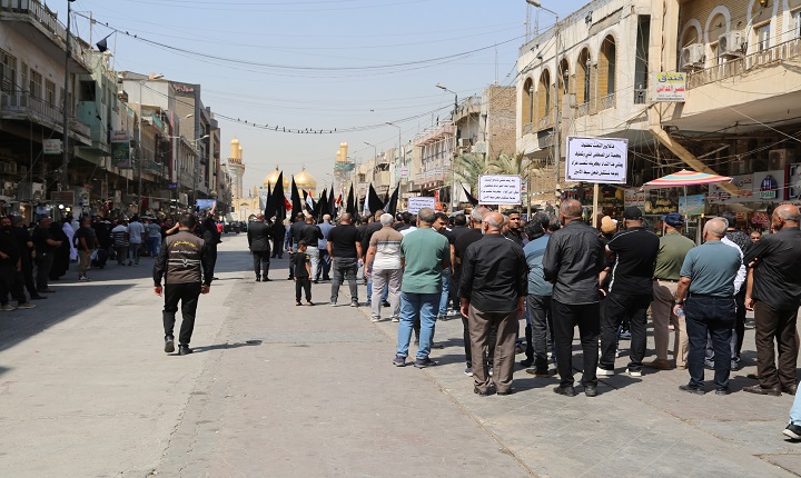 راهپیمایی قرآنی حسینی در شهر کاظمیه