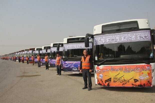 اعزام ۲۰ دستگاه اتوبوس برای حمل و نقل زائران به کشور عراق