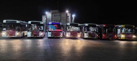   اعزام ۷ دستگاه اتوبوس به مرز مهران به منظور ارایه خدمات به زائران