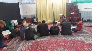 برگزاری جلسات هفتگی قرائت  زیات عاشورا در کانون  روستای  توجغاز 