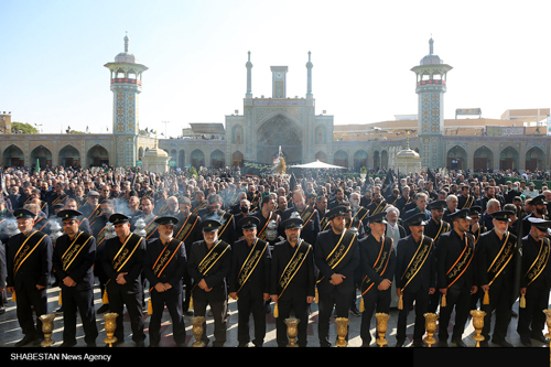 عزاداری دسته خادمان حرم حضرت معصومه(س) در سالروز شهادت امام موسی کاظم (ع)