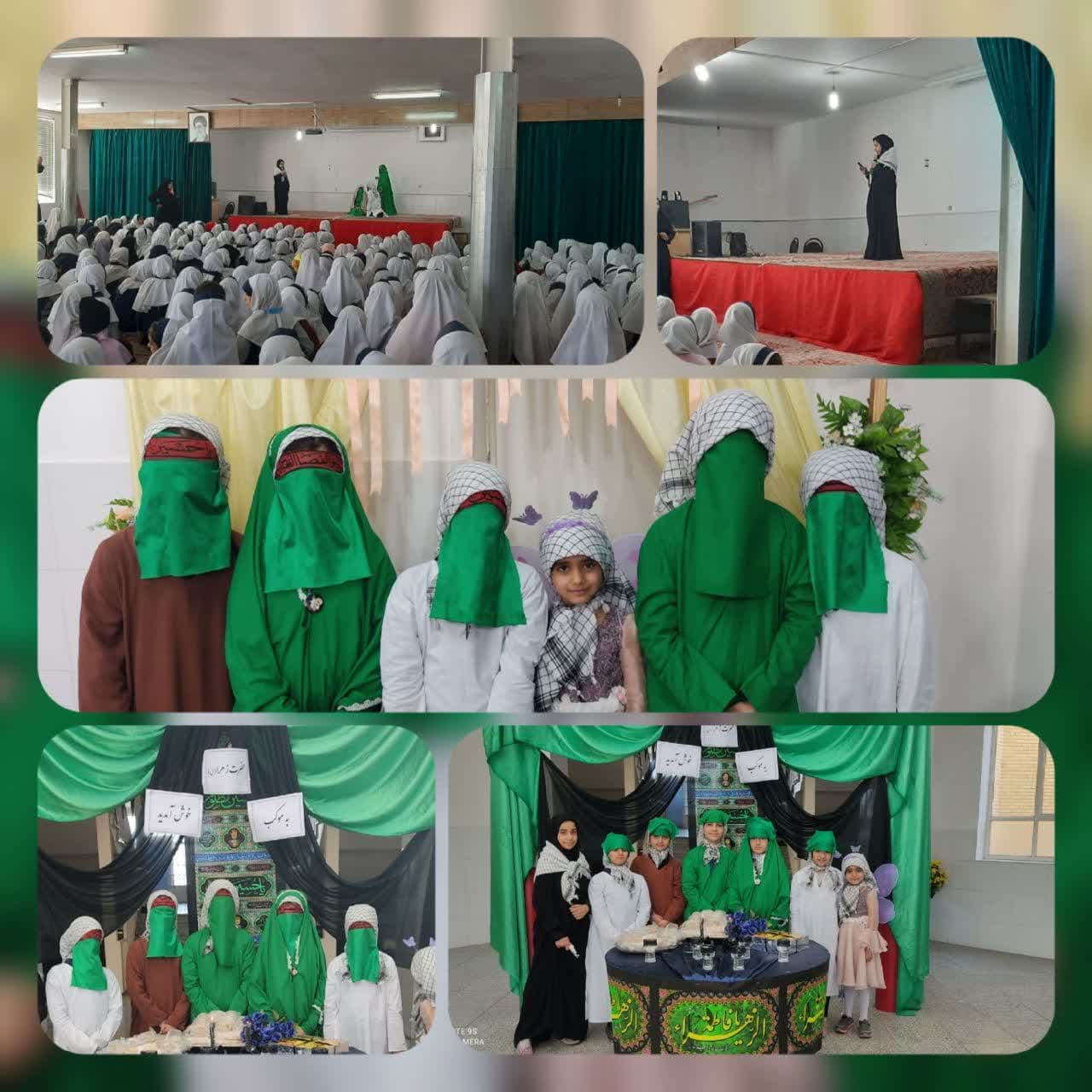 اجرای نمایش مذهبی « لبیک یا زینب (س) » در مدرسه دخترانه مهریز  