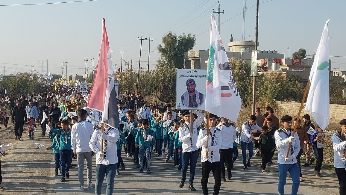 راهپیمایی گسترده در نینوا در حمایت از خط فرماندهان النصر