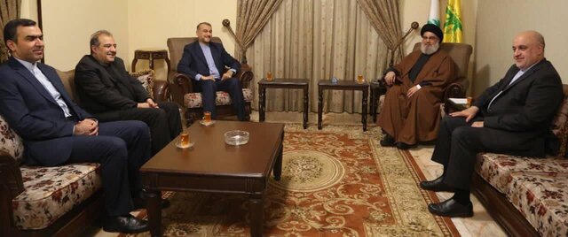  گزارش توییتری وزیر خارجه از دیدار با حسن نصرالله
