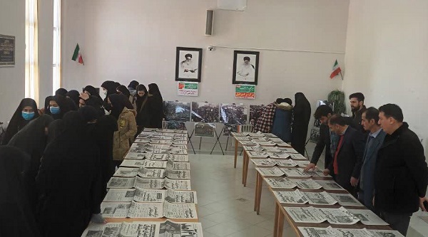نمایشگاه انقلاب ۵۷ در آیینه مطبوعات در شهرستان ایجرود برپا شد