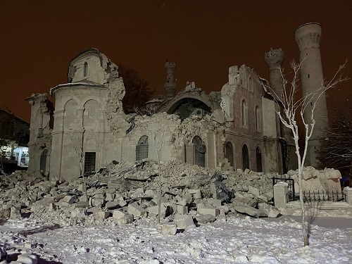 مسجد «ینی جامی» پس از زلزله+عکس