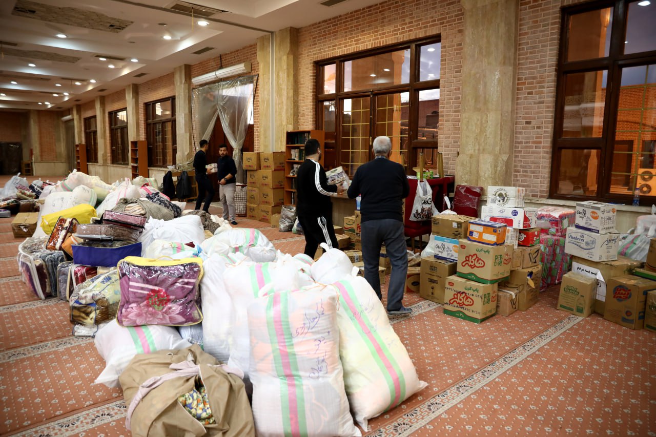 ارسال کمک های مردمی برای زلزله زدگان خوی از سوی موکب علی بن موسی الرضا(ع) گلستان