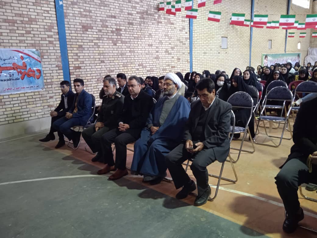 پیمان مجدد دانش آموزان کانون شهدای میمک با آرمان‌های انقلاب اسلامی