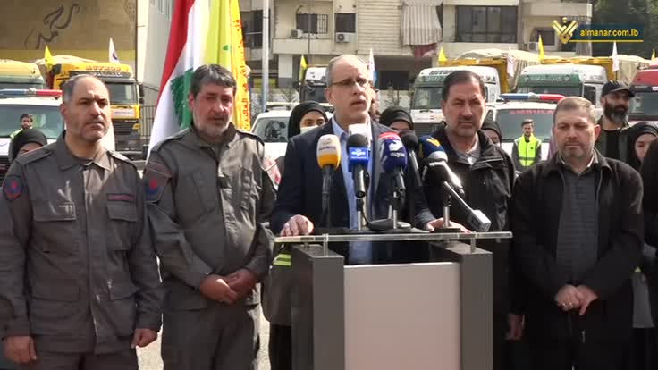 ارسال سومین کاروان کمک های حزب الله به زلزله زدگان سوریه