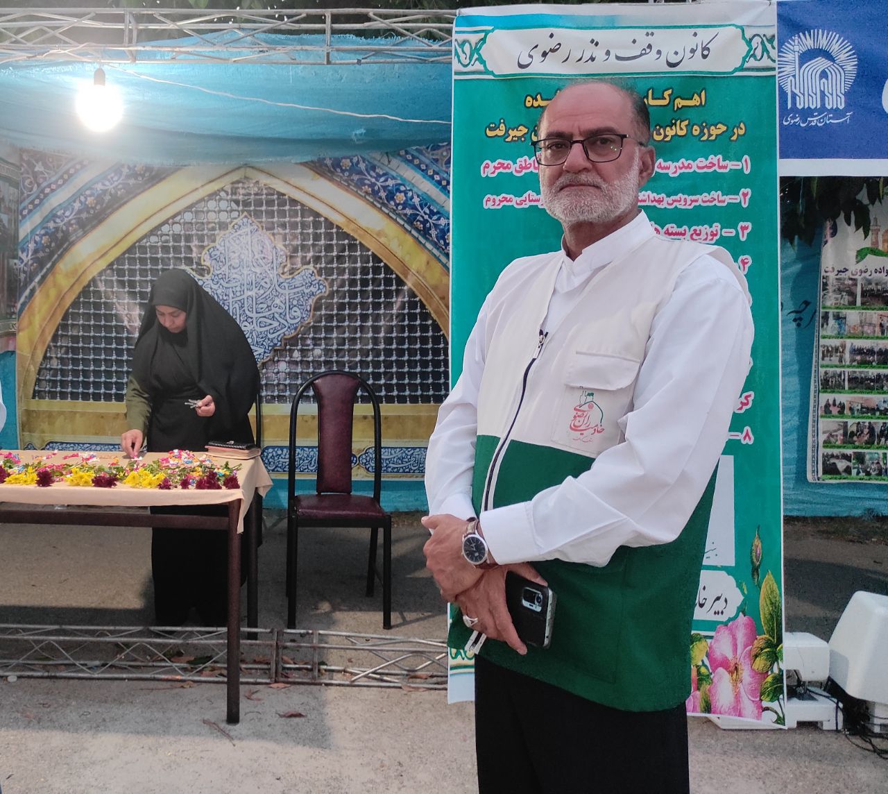 طرح رواق رضوی در جیرفت آغاز شد 