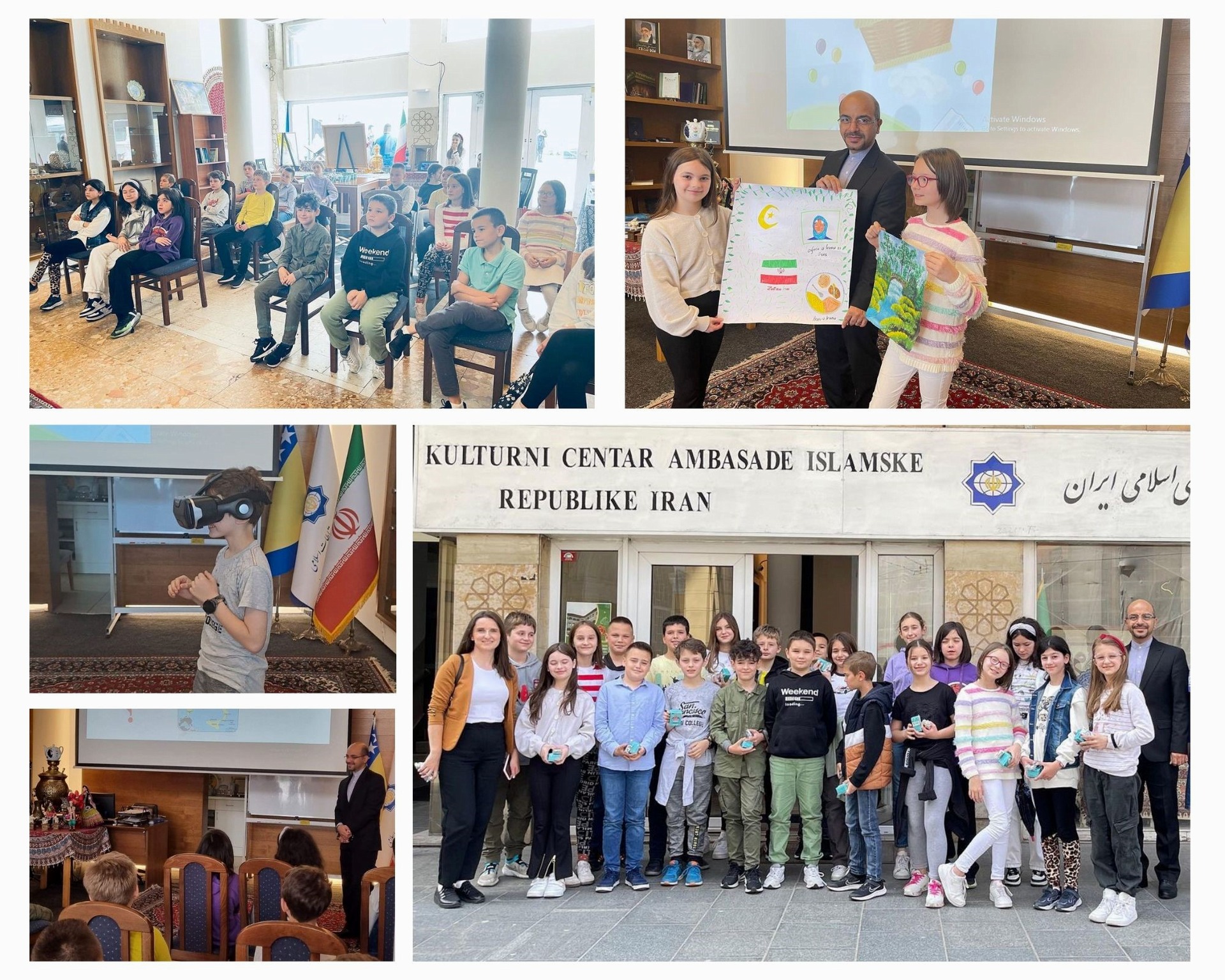 کارگاه آشنایی با جغرافیا، تاریخ و فرهنگ ایران برای دانش آموزان بوسنیایی