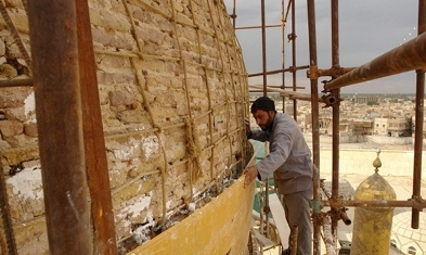 رونمایی از بزرگترین گنبد طلایی جهان اسلام