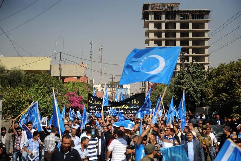 رقص ترکمن ها در جشن سیاسی عراق