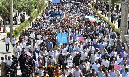 ندای "مرگ بر اسرائیل" در ایلام طنین انداز شد