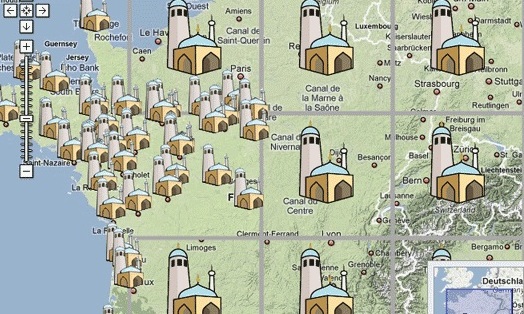 2400 مسجد و نمازخانه در فرانسه فعال است